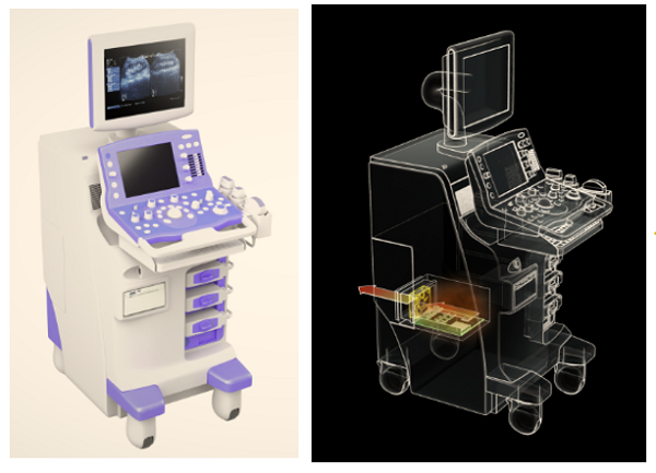 medical ultrasound low noise dcfan